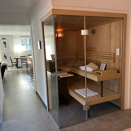 The Forest Retreat- Luxurioese Ferienwohnung Mit Privater Sauna Wermelskirchen Exterior foto